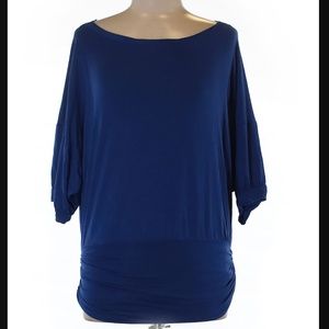 St. John 3/4 sleeve royal blue top sz. S(marked P)